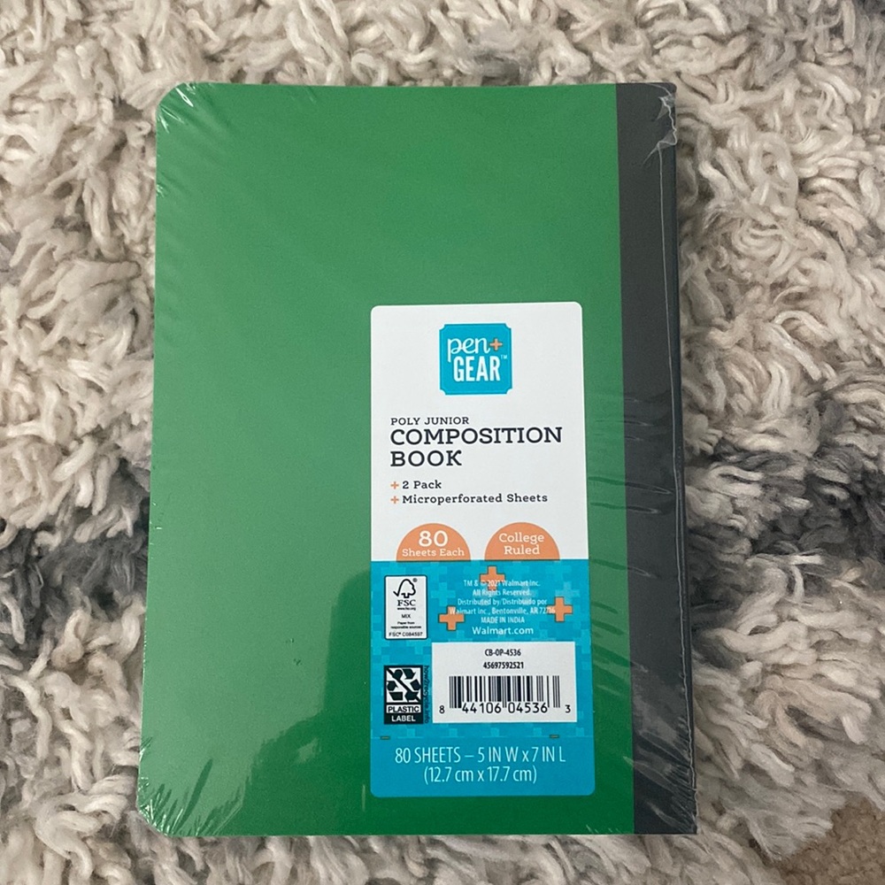 NWT 2 composition notebooks